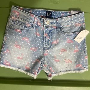 Girls Gap flamingo shorts